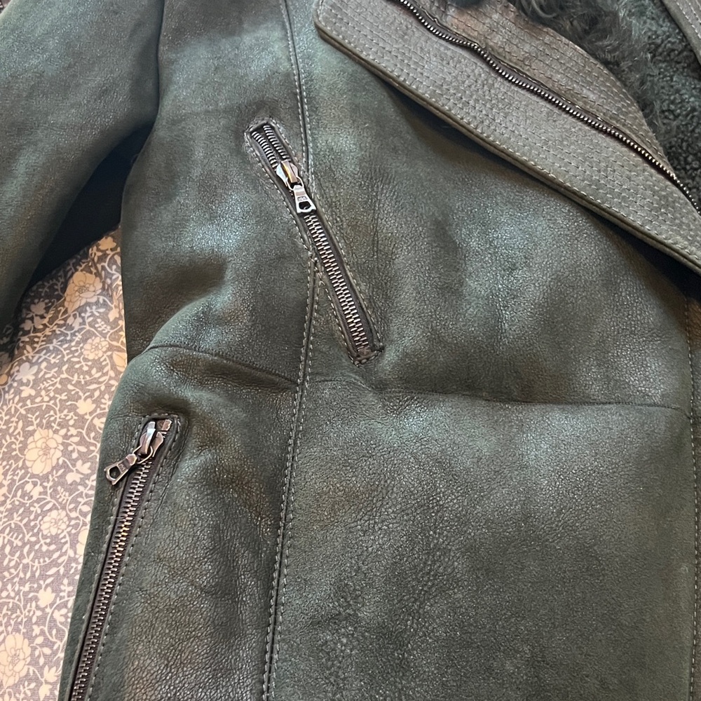 Toscana real sheepskin shearling jacket size M - Picture 8 of 9